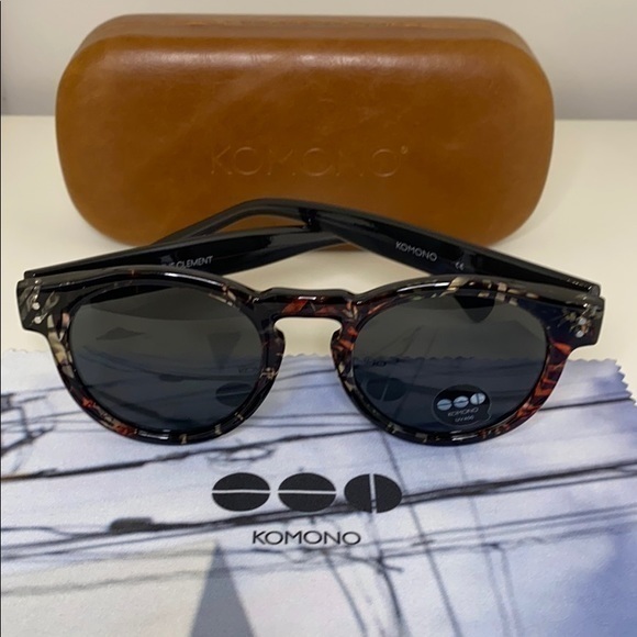 Komono Clement Fern Sunglasses Round Frame NEW - Picture 3 of 16